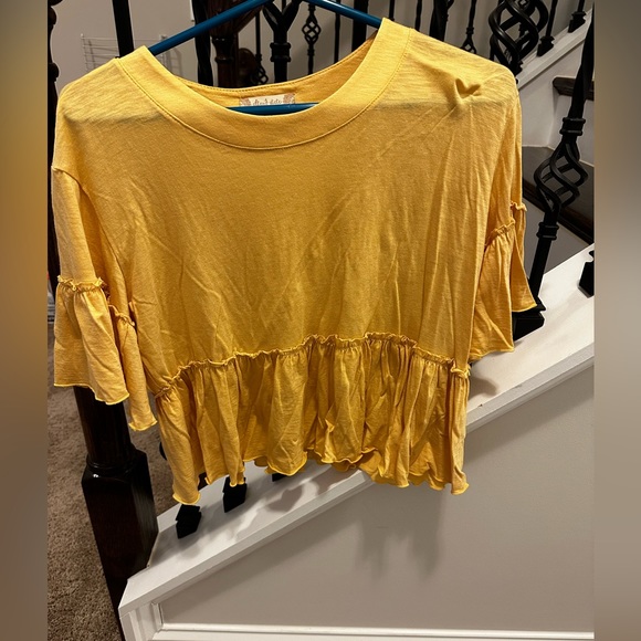 Yellow Flowy Blouse - Picture 1 of 2